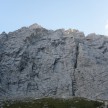 Zahodni del severne Triglavske stene.
